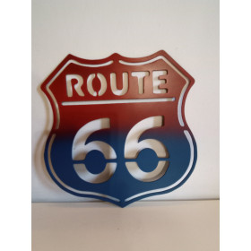 Plaque décorative en acier :  Route 66